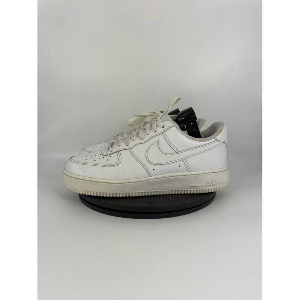 Nike Air Force 1 leather low trainers - image 2