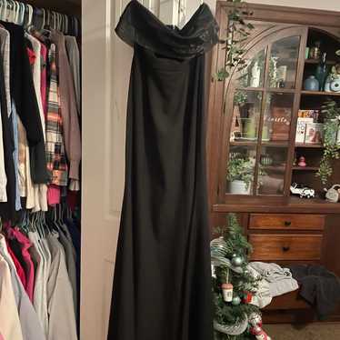 Lulus black full length dress