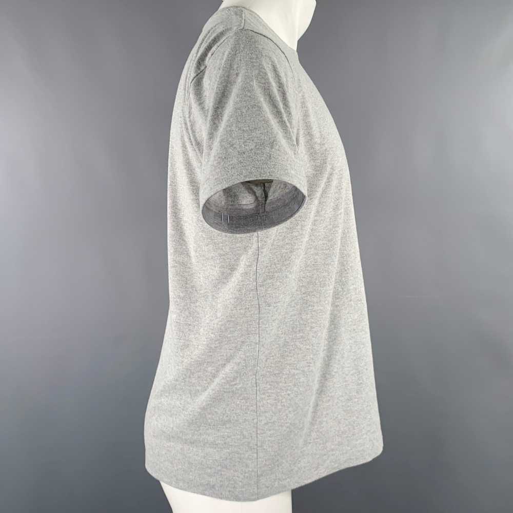 A.P.C. Grey White Cotton Crew Neck T-shirt - image 3