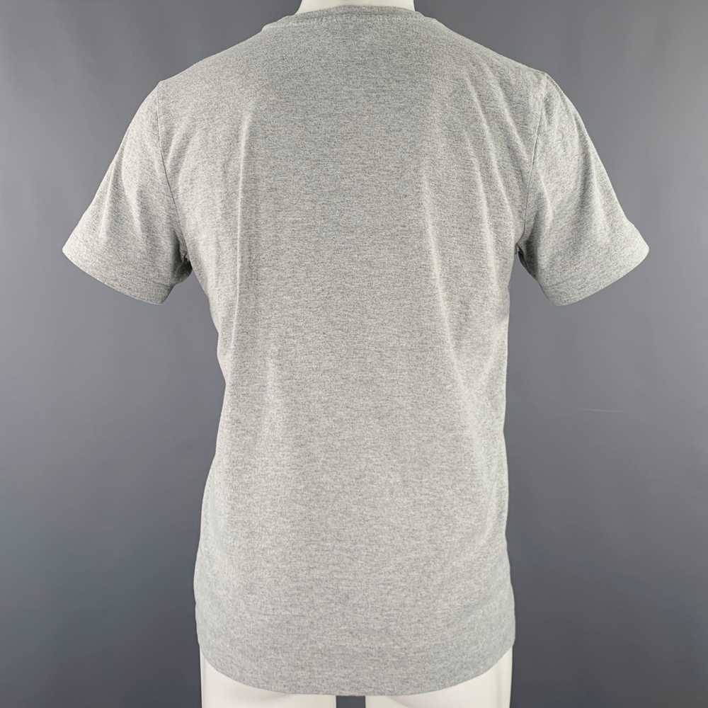 A.P.C. Grey White Cotton Crew Neck T-shirt - image 4