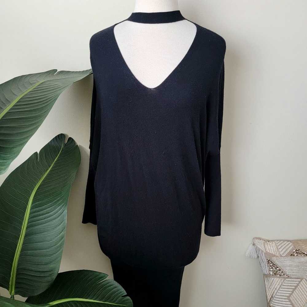 Zara black knit sweater dress - image 2