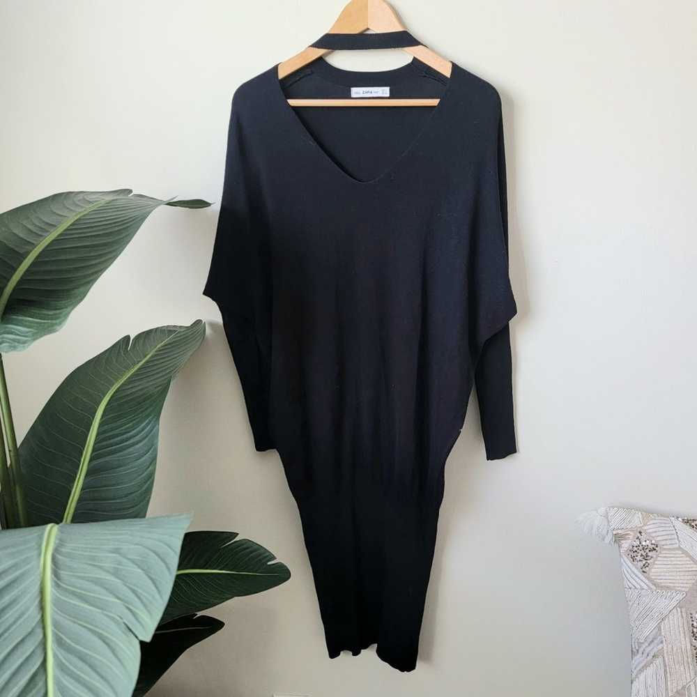 Zara black knit sweater dress - image 5