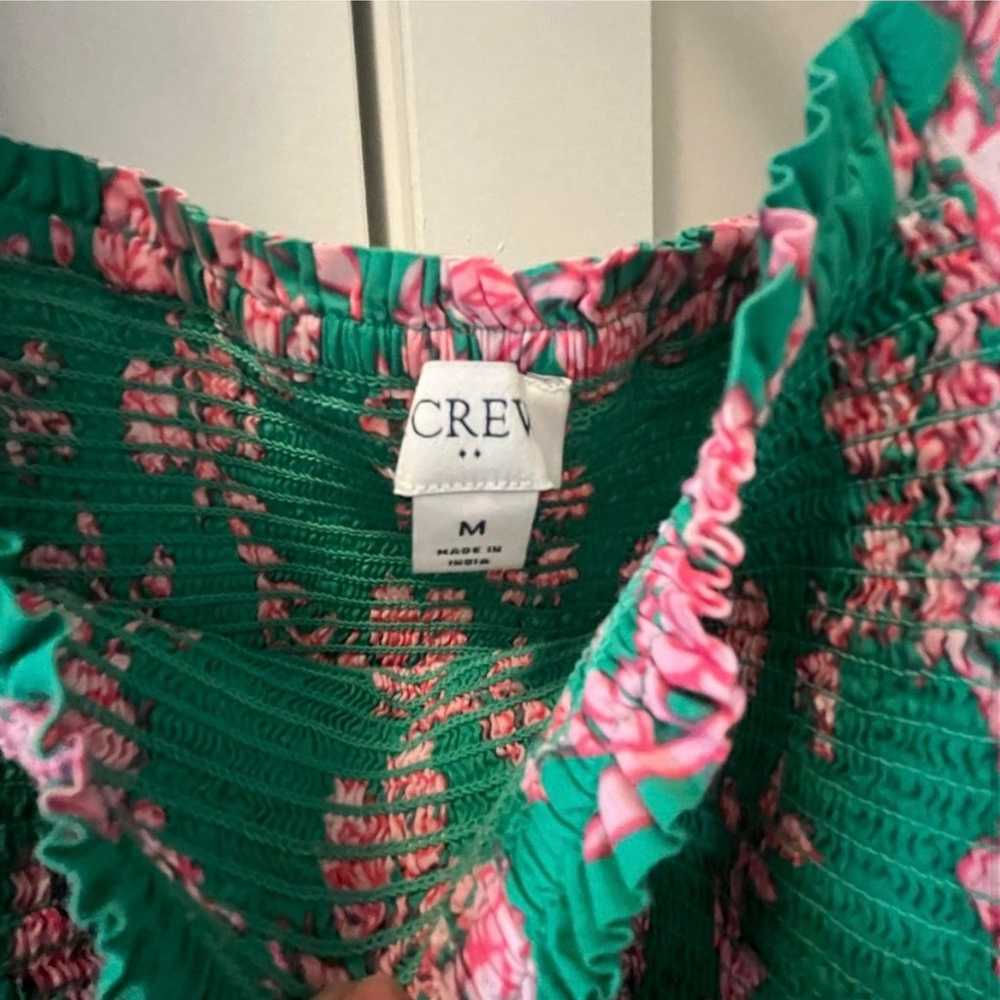 J. Crew pink and green floral dress - image 4