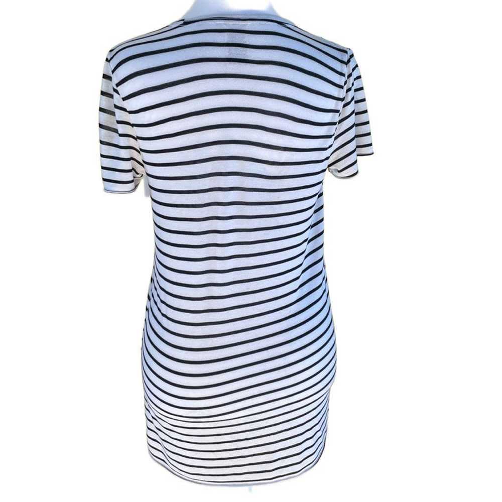 Pink Women's PINK T-Shirt XS White Black Striped - image 2