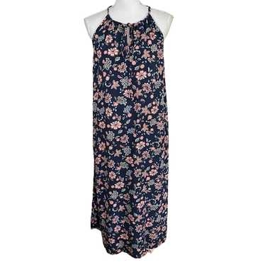 Gap Size M Floral Print Midi Dress Sleeveless