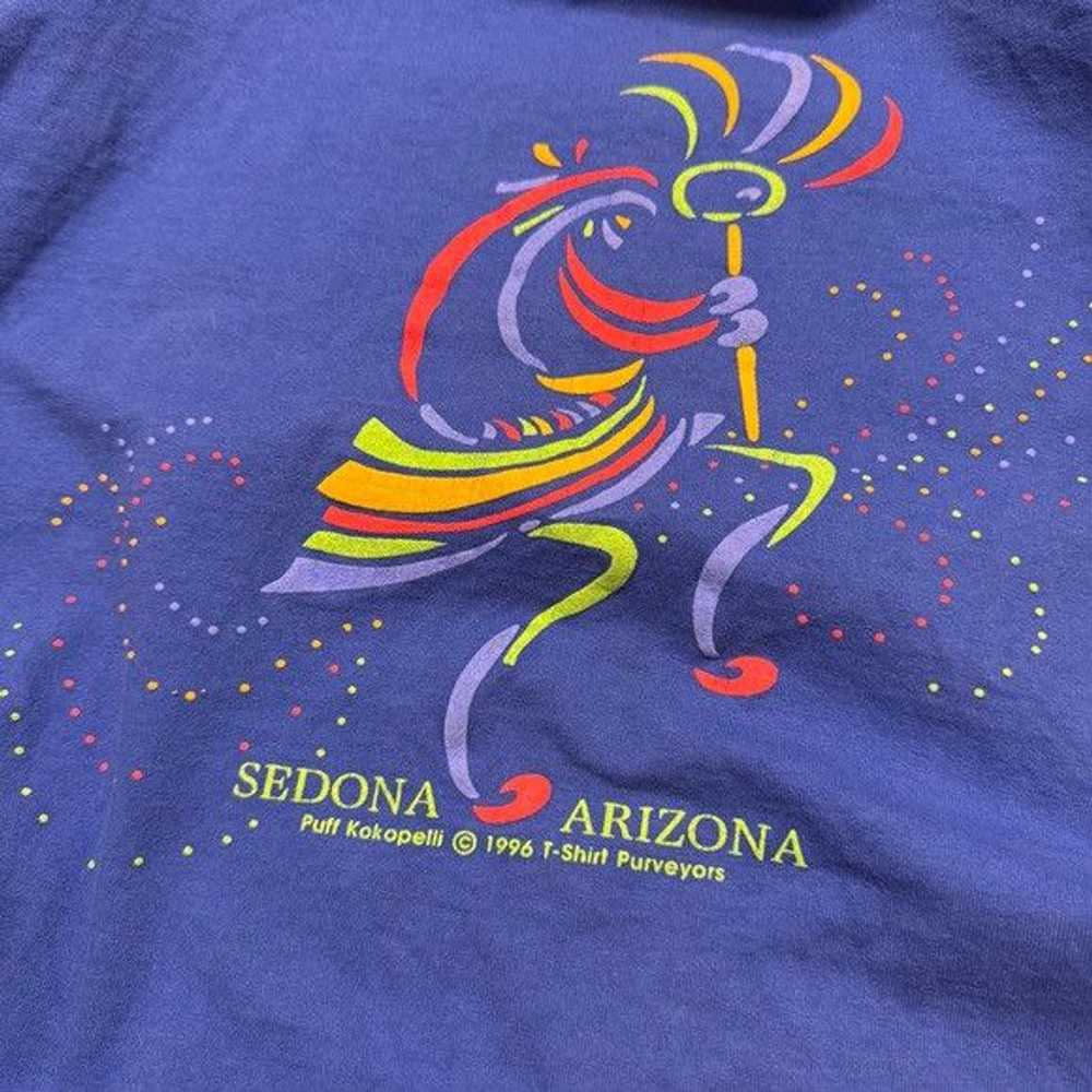 Vintage 1996 Puff Kokopelli Sedona Arizona Blue s… - image 2