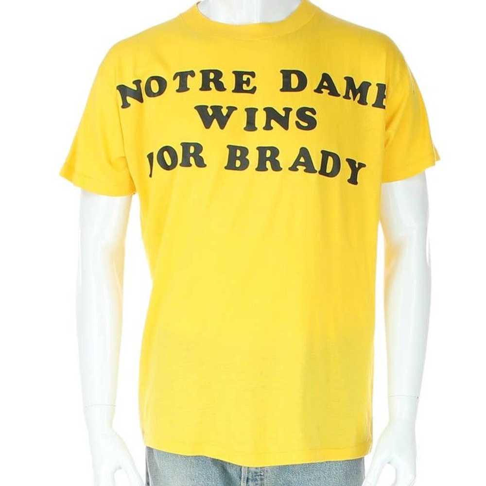 Vintage Vintage 70s Notre Dame Brady Chimp Tee - image 4