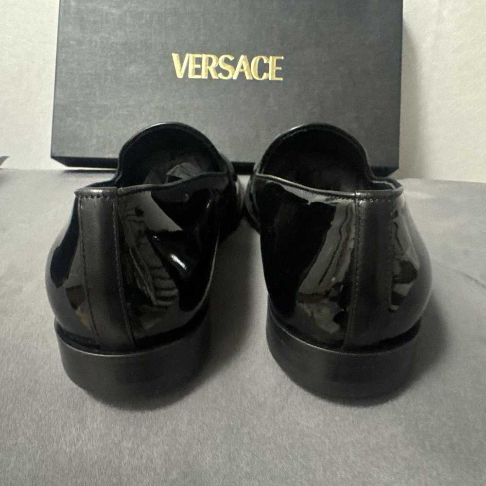 Versace New Versace Greca PATENT Leather Slippers… - image 7