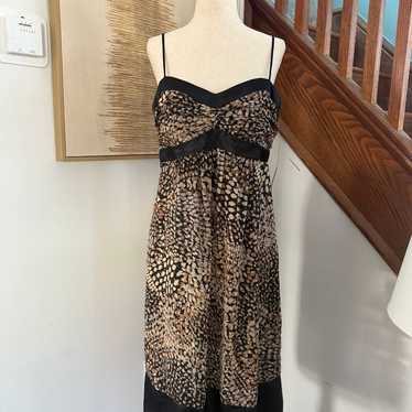 Dress barn Animal Print Party Dress 14 Cocktail Ch