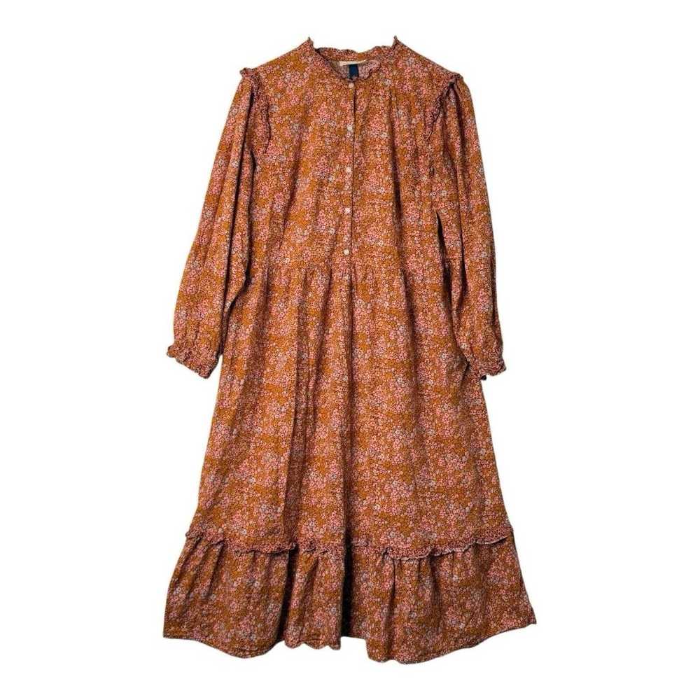 Universal Thread Prairie Dress Sz L Midi Floral R… - image 1