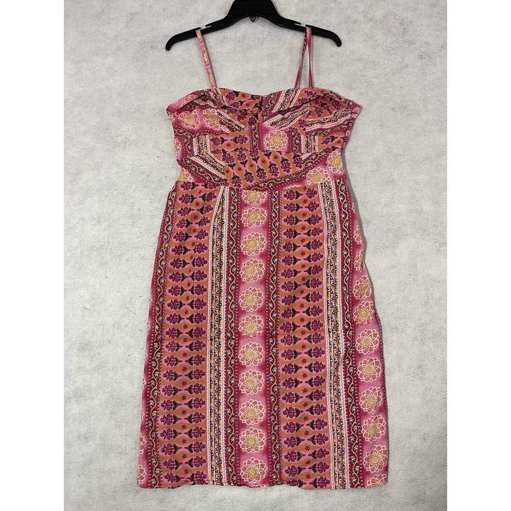 Passport Dress Womens Size Large Pink Indian Prin… - image 4