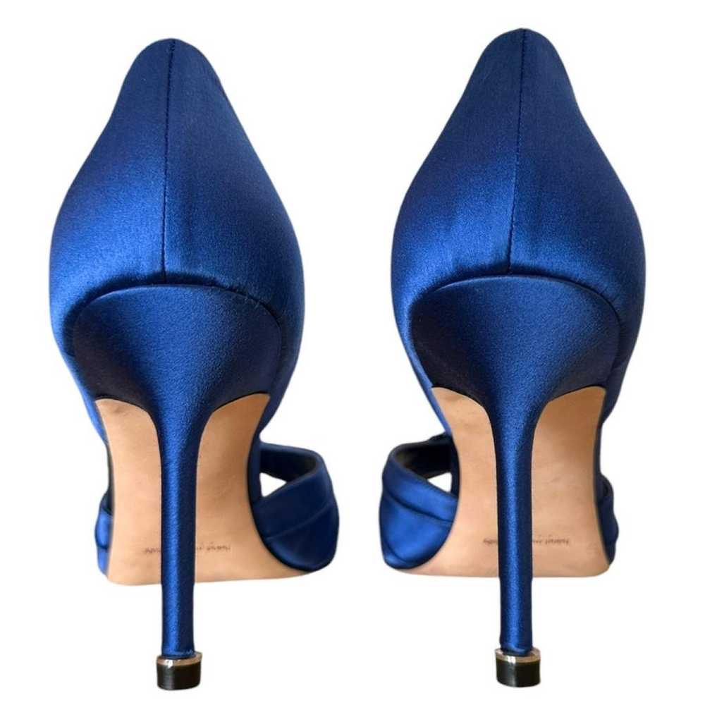 Manolo Blahnik Cloth heels - image 5