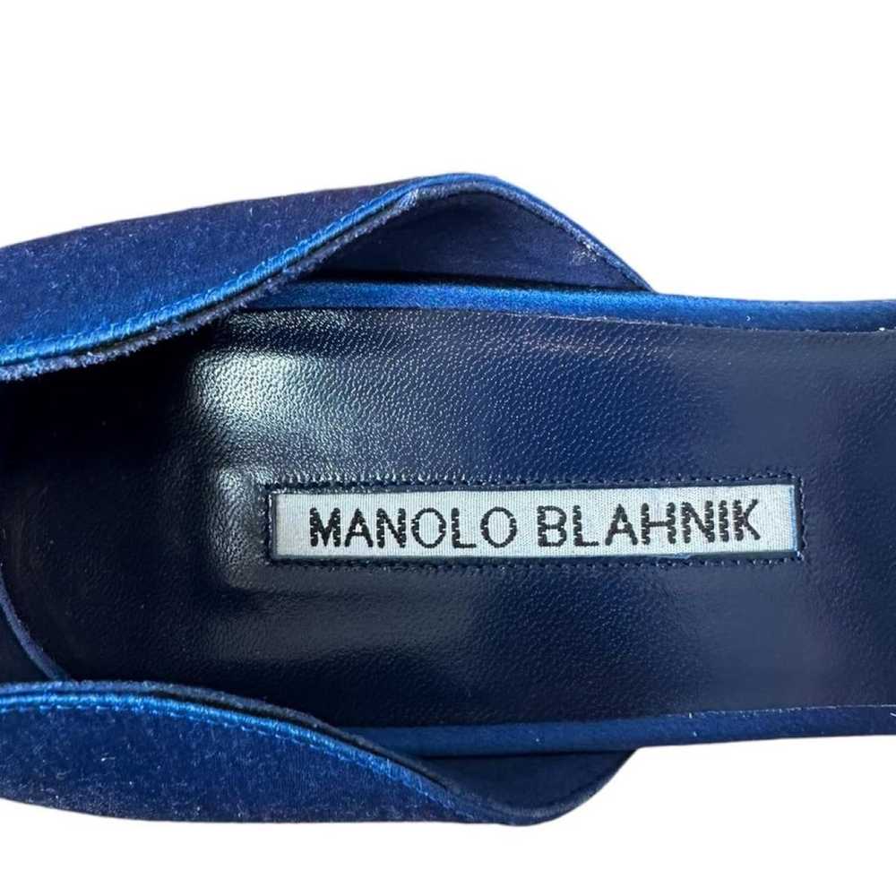 Manolo Blahnik Cloth heels - image 8