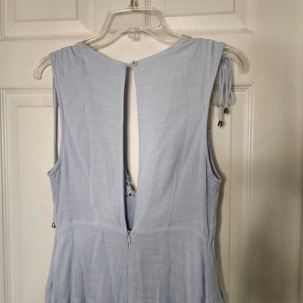 Indikah Pale Blue Gauze Romper Sz. S - image 5