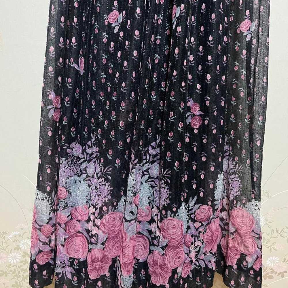 Floral black dress - image 8