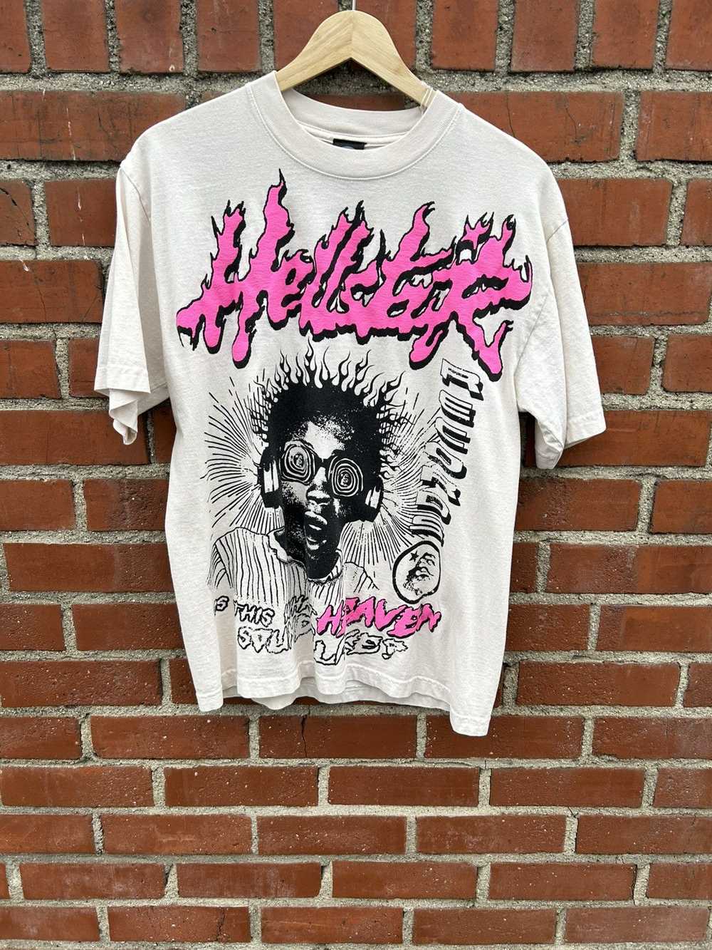 HELLSTAR Hellstar records pink flame tee - image 1