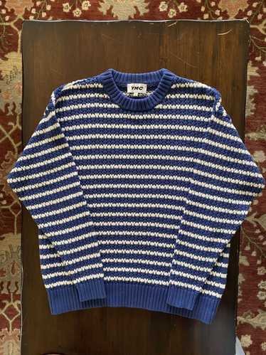 YMC × You Must Create Dawg Cotton Cashmere Stripe… - image 1