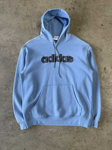 Adidas × Vintage Vintage Adidas Baby Blue hoodie