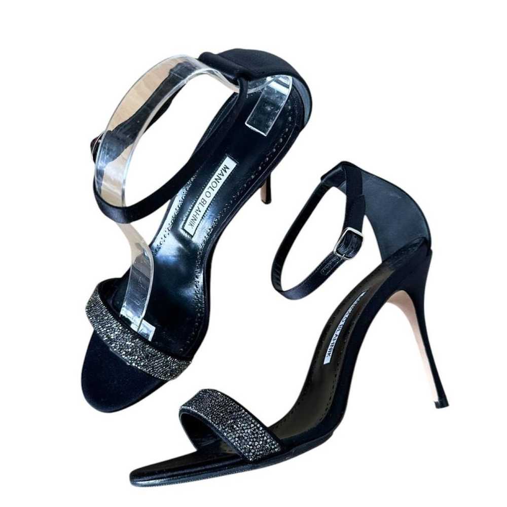 Manolo Blahnik Cloth heels - image 8