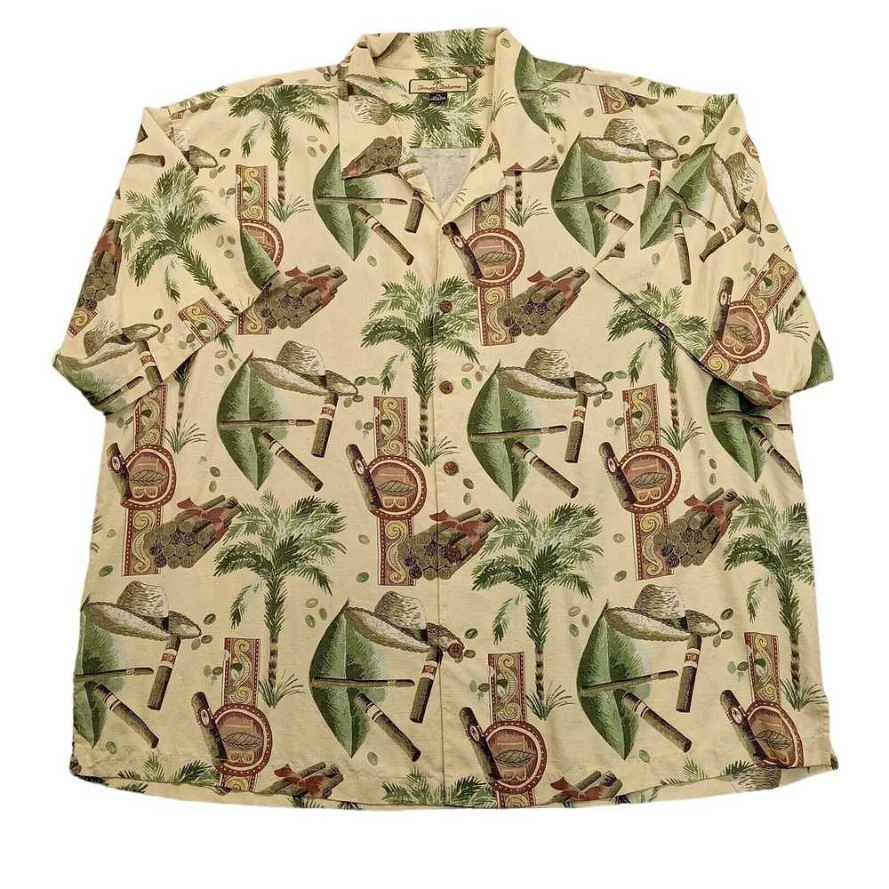 Tommy Bahama Tommy Bahama Silk Shirt 2XL Men Ciga… - image 1