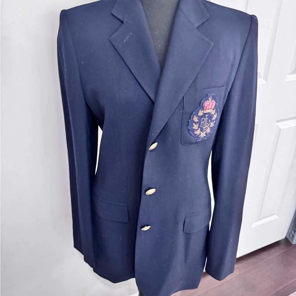 Ralph Lauren VTG Lauren Ralph Lauren navy blue cr… - image 3