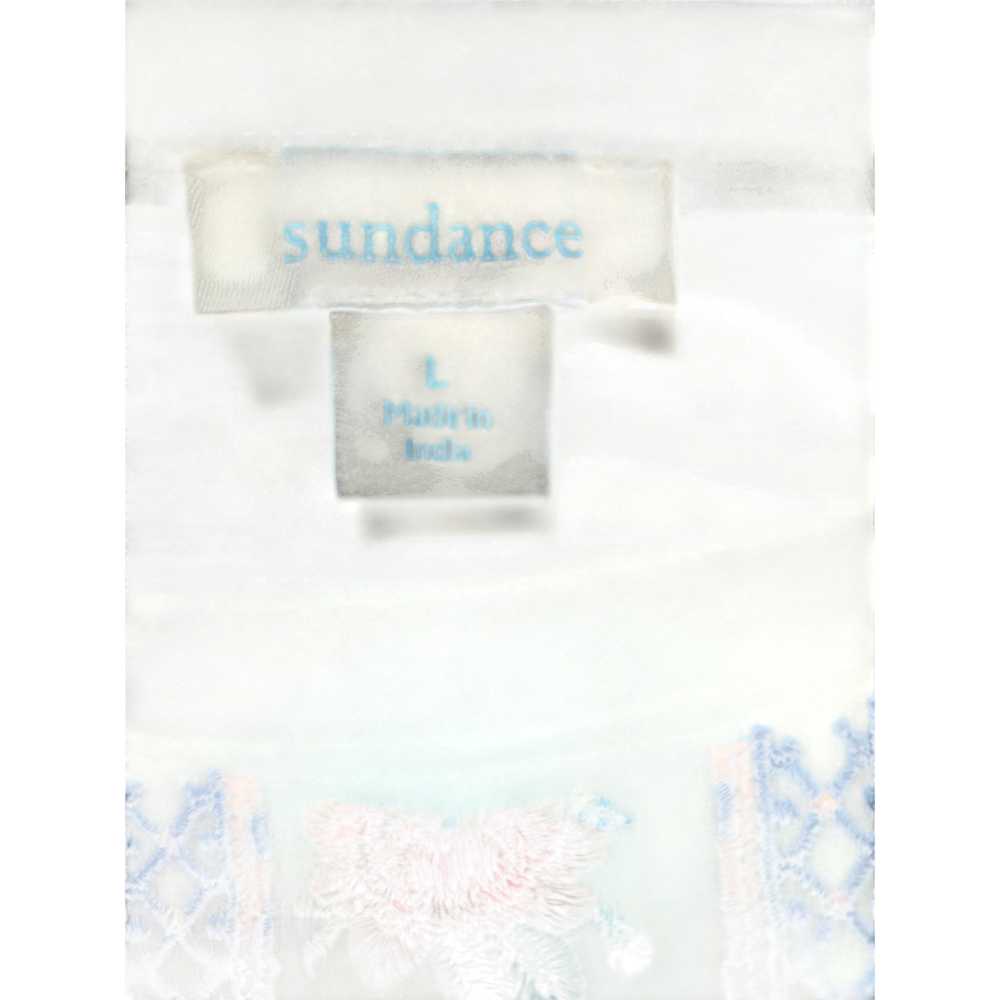 Sundance Pastoral Embroidered Slub T-Shirt Large … - image 9