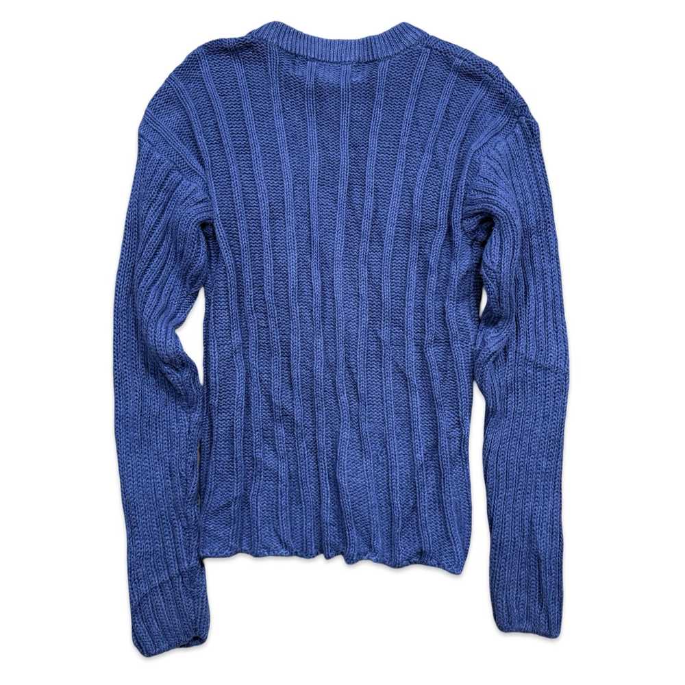 Bugle Boy Vintage Bugle Boy Y2K Navy Ribbed Sweat… - image 2