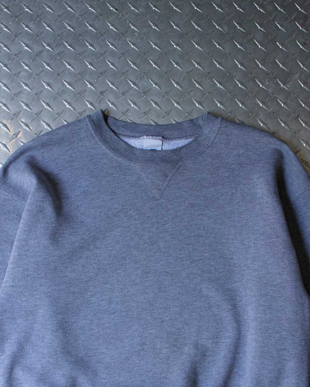 00s Grey Russell Crewneck Sweatshirt - L - image 2