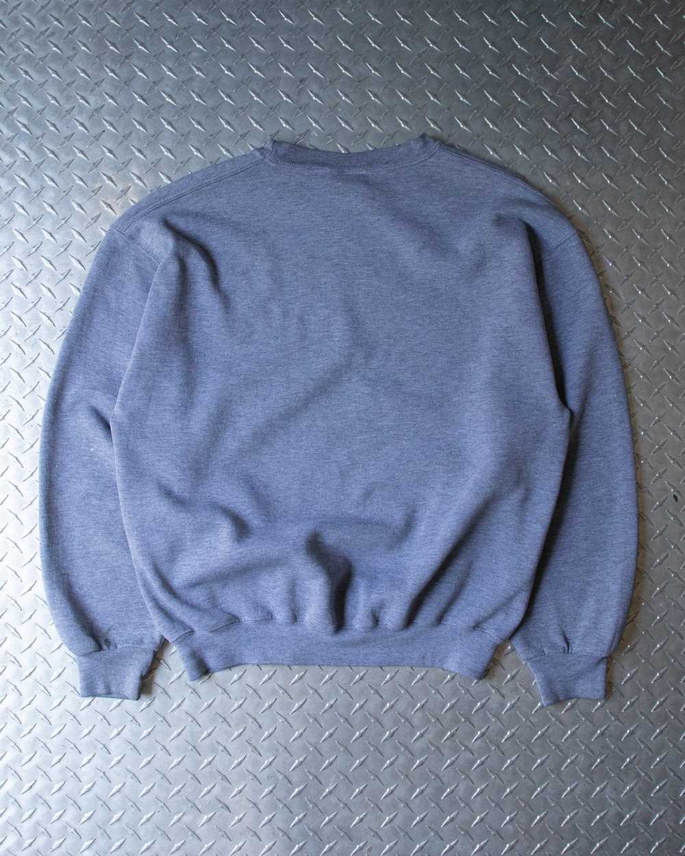 00s Grey Russell Crewneck Sweatshirt - L - image 4