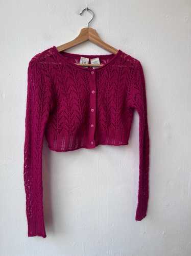 90's Mohair Blend Cropped Sweater