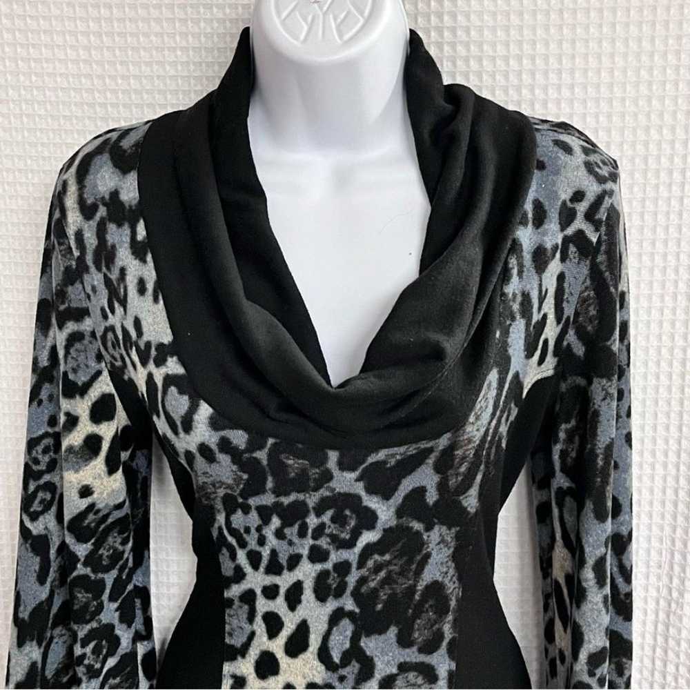 Di Nicci ladies leopard print knee length dress s… - image 2