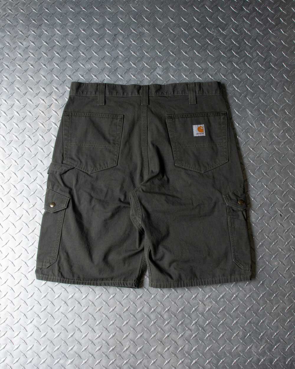 Green Carhartt Cargo Shorts - 34 Waist - image 4