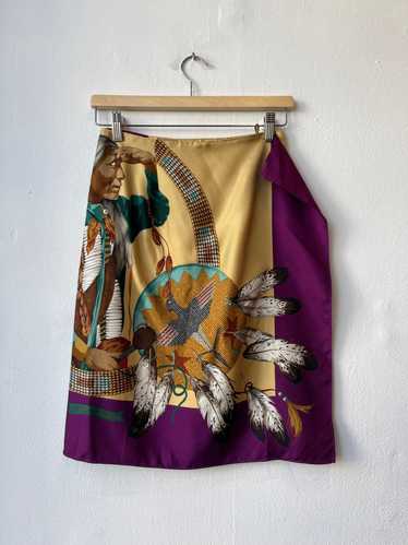 90's Ralph Lauren Country Silk Skirt 25"