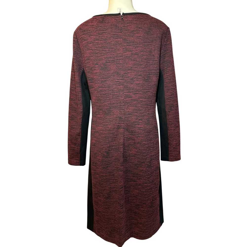 Lauren Ralph Lauren Ruched Jersey Dress Burgundy … - image 2