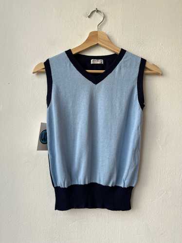 Y2K Two Tone Blue Vest