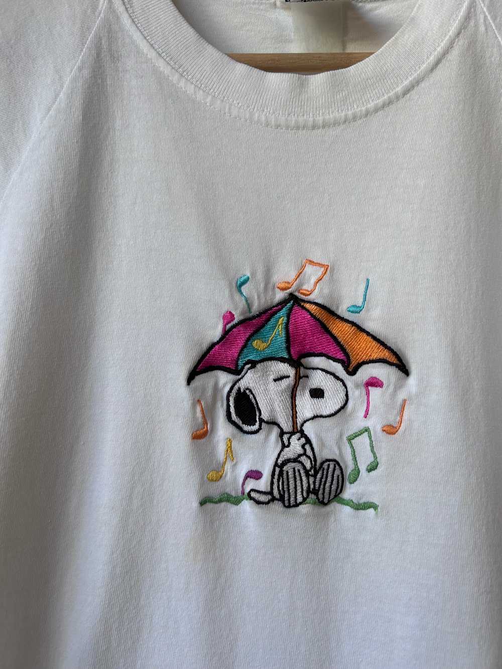 90's Snoopy Raning Music T-Shirt - image 3