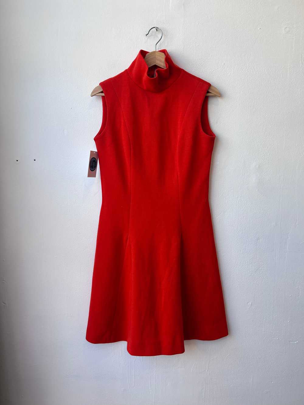 60’s Orange Sleeveless Dress - image 1