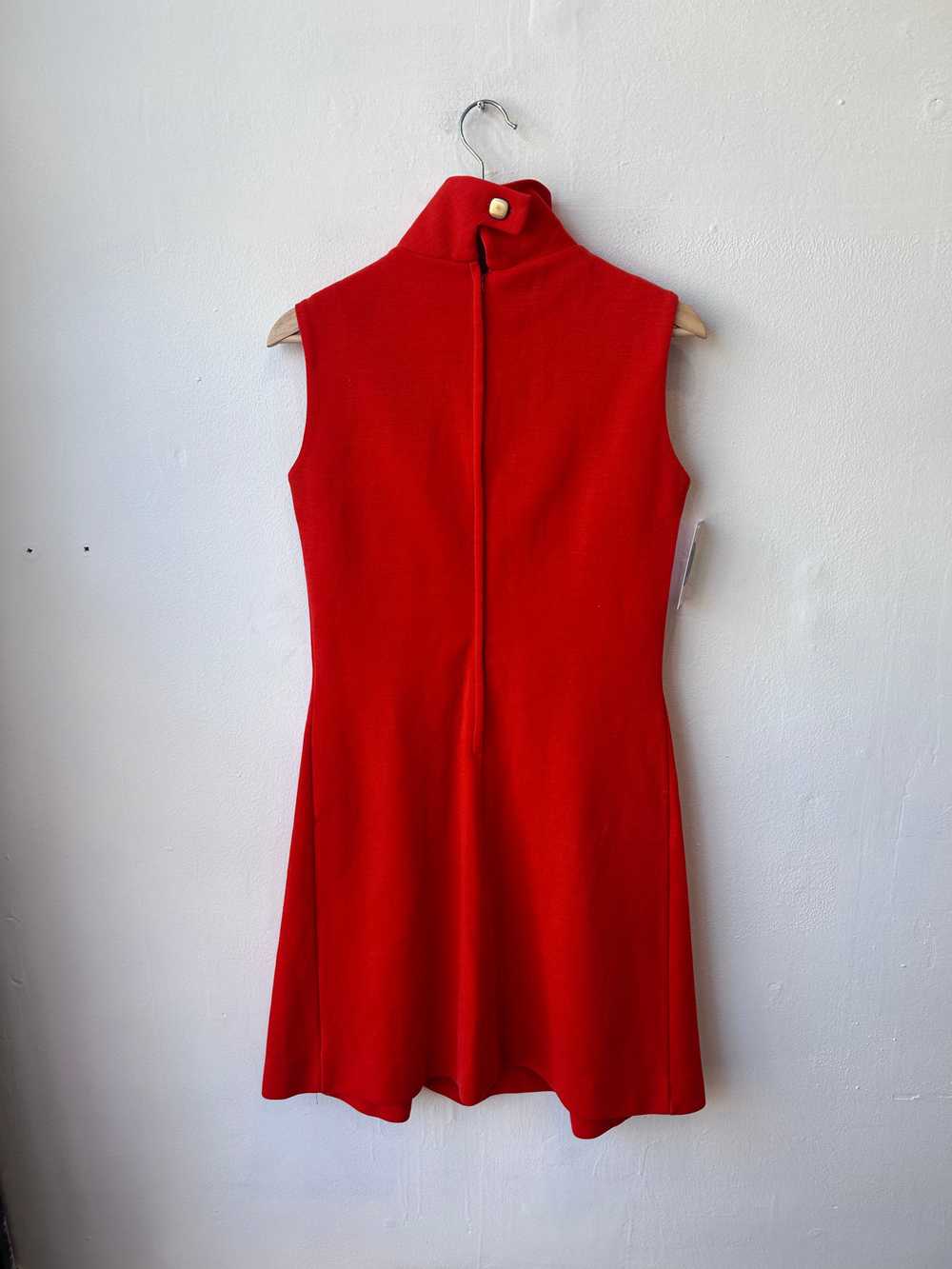 60’s Orange Sleeveless Dress - image 2