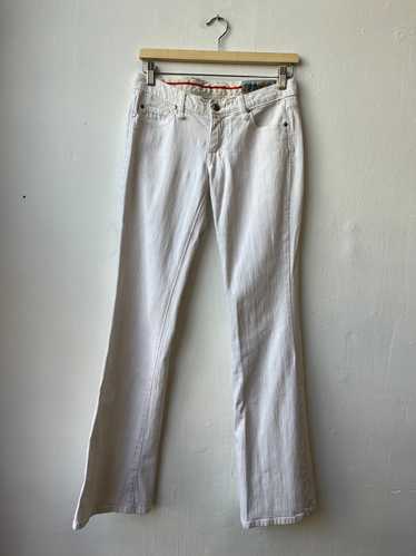 Y2K White Low Rise Jeans 28"