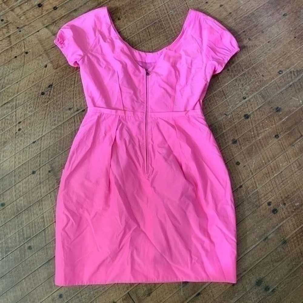 J Crew barbiecore scoop neck size 6 bodycon mini … - image 3