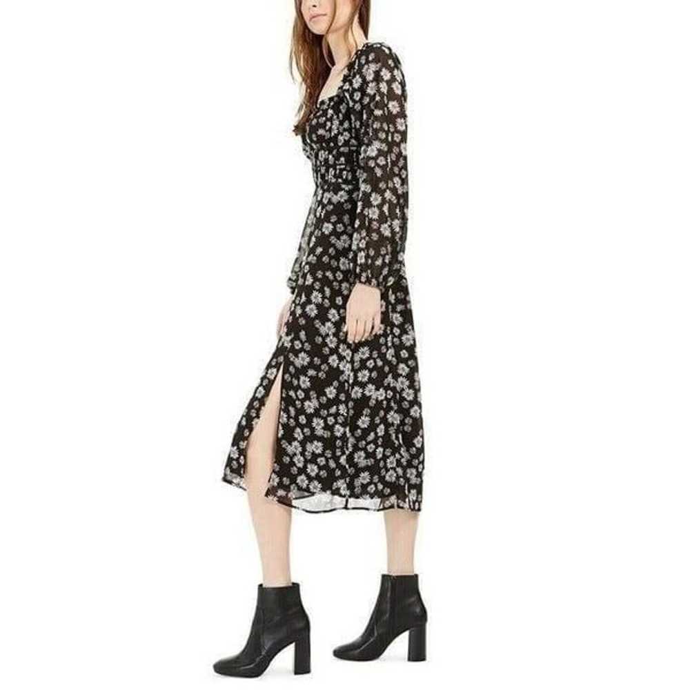 $99.00 LEYDEN Daisy Print Smocked Midi Dress, Bla… - image 2