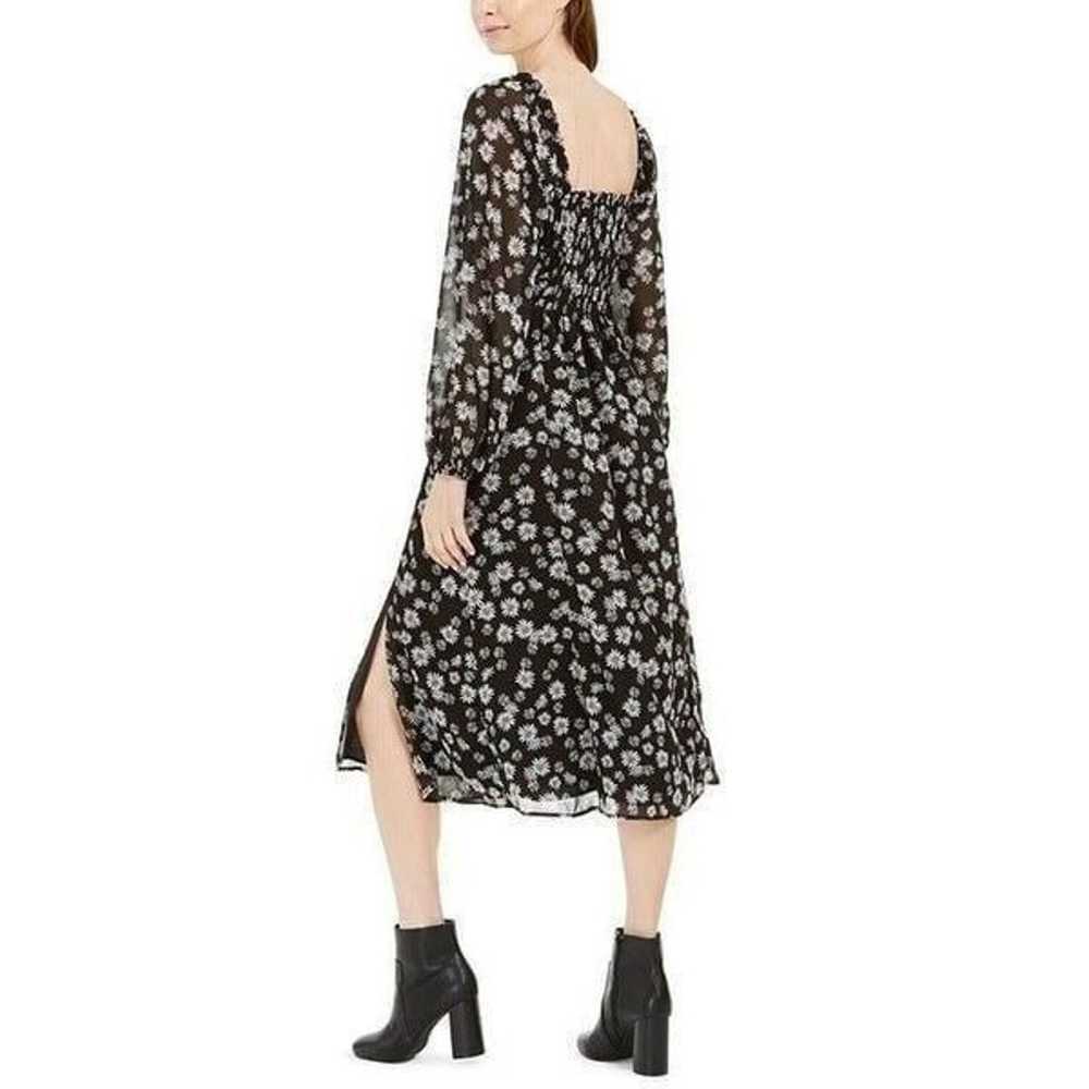 $99.00 LEYDEN Daisy Print Smocked Midi Dress, Bla… - image 3