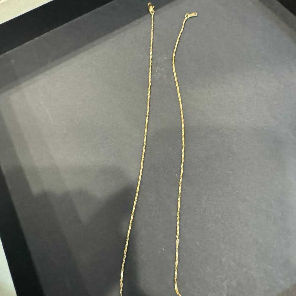 24k 18” gold plated chain - image 2