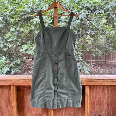 Gap Sleeveless Apron Dress Dress Color Desert Cact