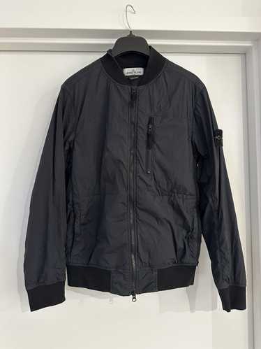 Stone Island Stone Island Black Nylon Bomber Jacke