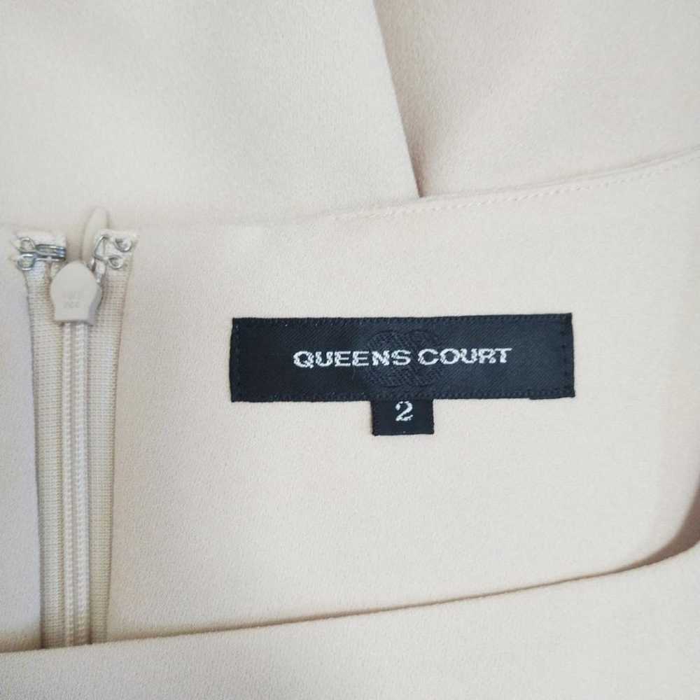 【QUEENS COURT】Solid Color Flare Dress with Lace R… - image 6