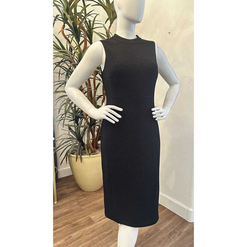 NWT Anne Klein Sleeveless Sheath Dress 8 Black Te… - image 1