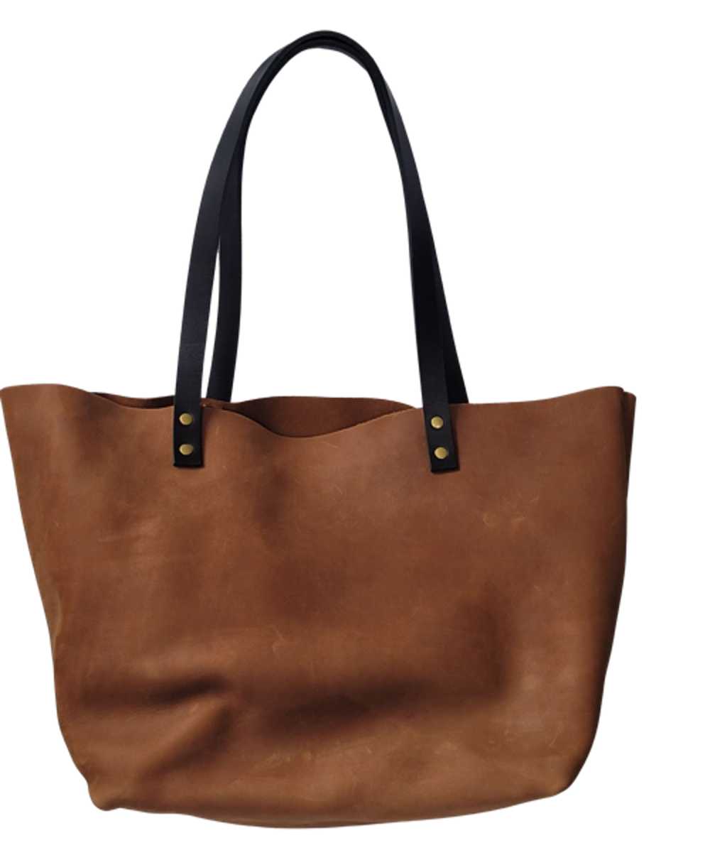 Portland Leather Large Cocoa Tote - image 2