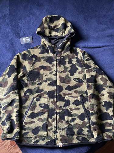 Bape 1st Camo Boa Reversible Hoodie Jacket - image 1