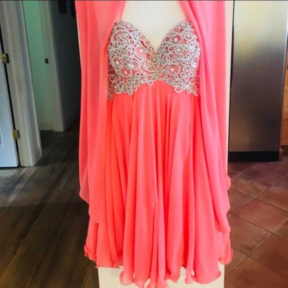 Sexy Strapless Evening Dress Size L - image 4